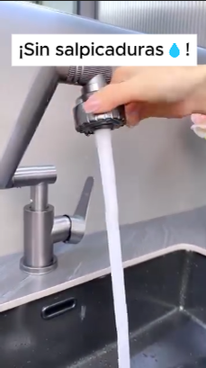 Grifo 360° Antisalpicaduras - Ahorra Agua y Evita Desorden