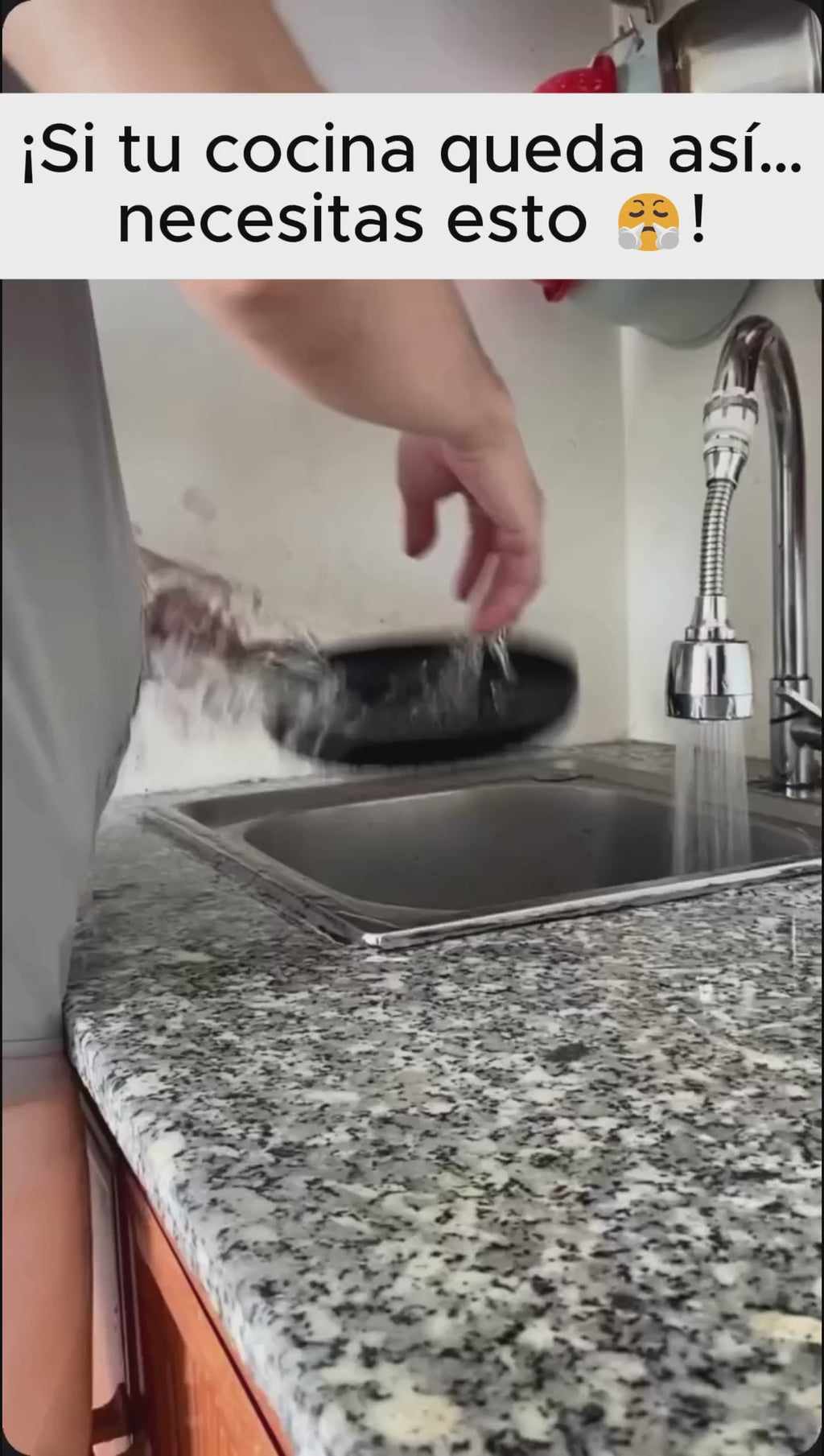 Grifo 360° Antisalpicaduras - Ahorra Agua y Evita Desorden